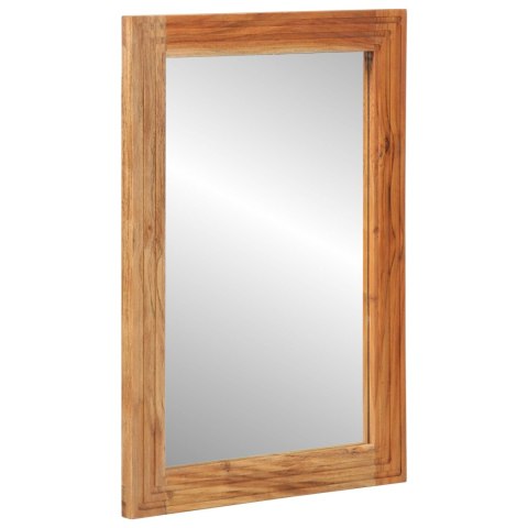  Lustro łazienkowe 50x70x3 cm z litego drewna akacjowego