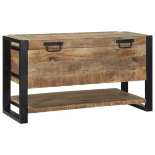 VidaXL Skrzynia do Przechowywania Surowe Mango Lite Drewno 80 x 35 x 45 cm