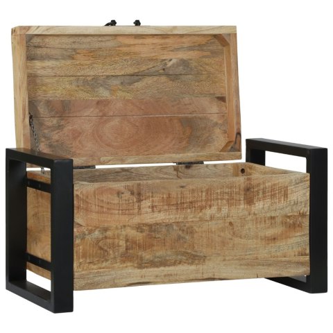  Skrzynie do przechowywania 60x30x30cm lite drewno mango i metal