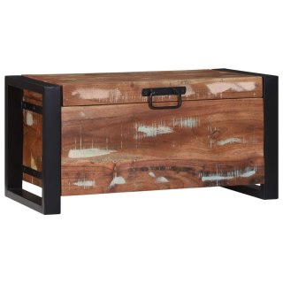 VidaXL Skrzynie do przechowywania 60x30x30cm z litego drewna z recyklingu i metalu