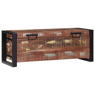 VidaXL Skrzynie do przechowywania 80x30x30cm z solidnego drewna z odzysku i metalu
