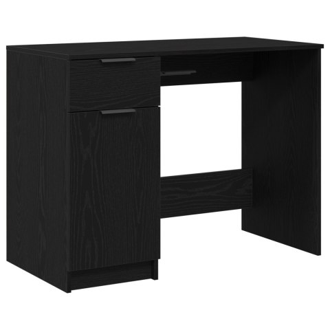 Biurko  Czarny Dąb - 100x50x75 cm - Wykonane z materiału drewnopochodnego