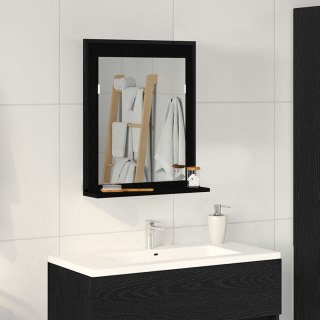 Lustro łazienkowe  Czarny Dąb 50x12x60 cm Materiał drewnopochodny
