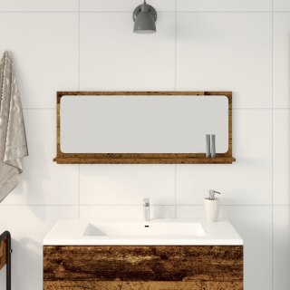 Lustro łazienkowe  Stare drewno 90x10,5x37 cm z materiału drewnopochodnego
