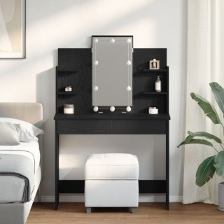 Toaletka  z oświetleniem LED Czarny Dąb 96x40x142 cm