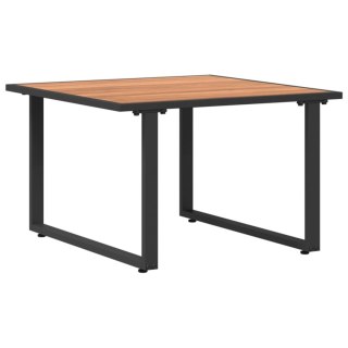  Brązowy Stół Kawowy Ogrodowy 55x55x35 cm DPC i Stal