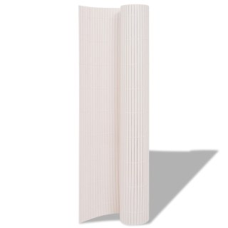  Dwu stronny Dzielnik Ogrodowy PVC 150x500 cm Szary Biały PVC