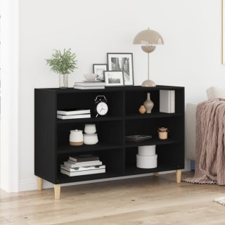  Komoda w Czarnym Dębie 103,5x35x70 cm z Drewna Inżynieryjnego