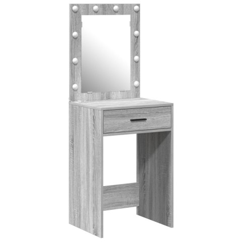 Toaletka z lampkami LED Szary Sonoma 50x41x135 cm Toaletka z lampkami LED Szary Sonoma 50x41x135 cm