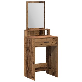 Toaletka  z szufladami, Stare drewno 50x41x140 cm