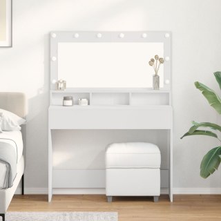  Biała Toaletka z Oświetleniem LED - 100x41x135 cm