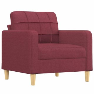  Fotel, winna czerwień, 60 cm, obity tkaniną