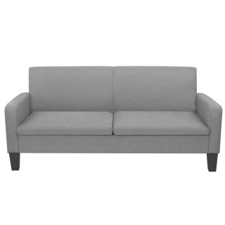  Kanapa 3-osobowa, jasnoszara, 180 x 65 x 76 cm
