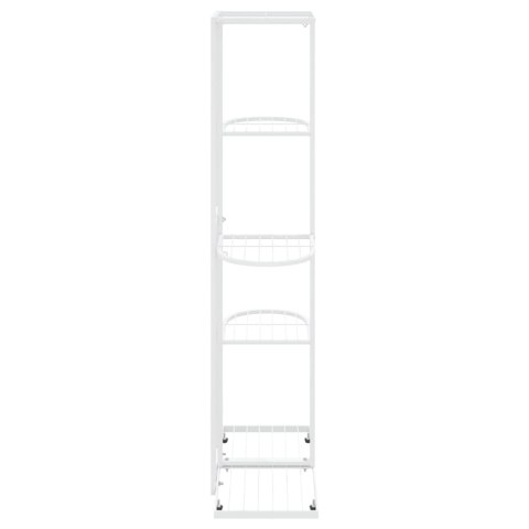 5-poziomowy stojak na kwiaty, 43x22x98 cm, biały, metalowy 5-poziomowy stojak na kwiaty, 43x22x98 cm, biały, metalowy