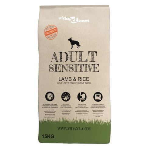 Sucha karma dla psów, Adult Sensitive Lamb & Rice, 15 kg Sucha karma dla psów, Adult Sensitive Lamb & Rice, 15 kg