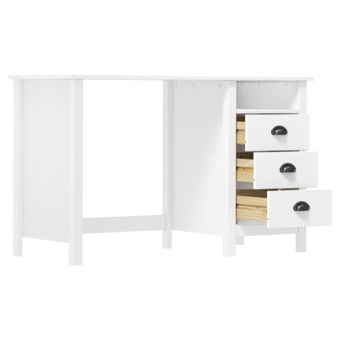 Biurko Hill z 3 szufladami, 120x50x74 cm, lita sosna Biurko Hill z 3 szufladami, 120x50x74 cm, lita sosna