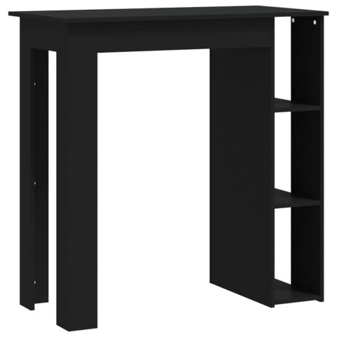 Stolik barowy z półkami, czarny, 102x50x103,5 cm Stolik barowy z półkami, czarny, 102x50x103,5 cm