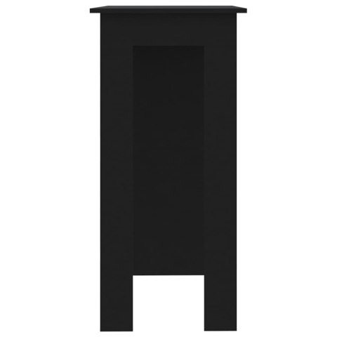 Stolik barowy z półkami, czarny, 102x50x103,5 cm Stolik barowy z półkami, czarny, 102x50x103,5 cm