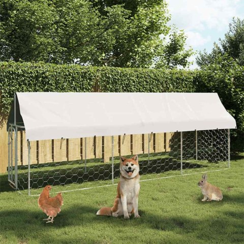 Kojec dla psa z zadaszeniem, 400 x 100 x 150 cm Kojec dla psa z zadaszeniem, 400 x 100 x 150 cm