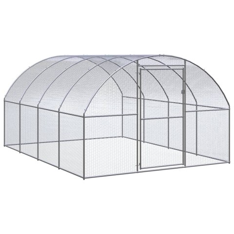 Klatka zewnętrzna dla kurcząt, 3x4x2 m, stal galwanizowana Klatka zewnętrzna dla kurcząt, 3x4x2 m, stal galwanizowana