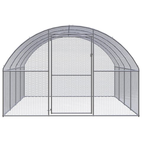 Klatka zewnętrzna dla kurcząt, 3x4x2 m, stal galwanizowana Klatka zewnętrzna dla kurcząt, 3x4x2 m, stal galwanizowana