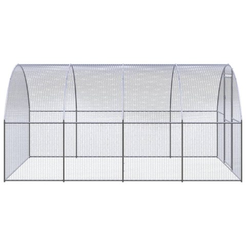 Klatka zewnętrzna dla kurcząt, 3x4x2 m, stal galwanizowana Klatka zewnętrzna dla kurcząt, 3x4x2 m, stal galwanizowana