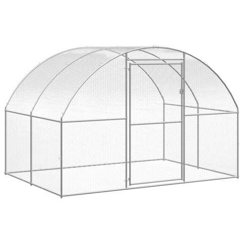Klatka zewnętrzna dla kurcząt, 3x4x2 m, stal galwanizowana Klatka zewnętrzna dla kurcząt, 3x4x2 m, stal galwanizowana