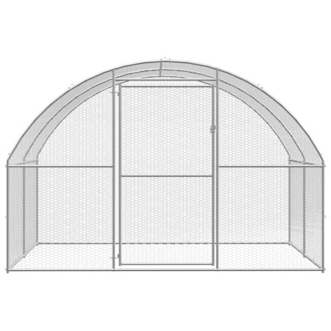 Klatka zewnętrzna dla kurcząt, 3x4x2 m, stal galwanizowana Klatka zewnętrzna dla kurcząt, 3x4x2 m, stal galwanizowana