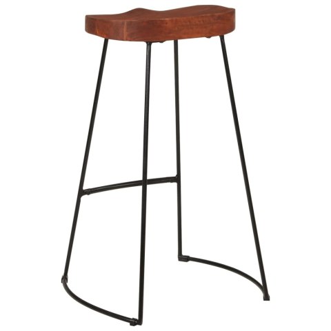 Stołki barowe Gavin, 2 szt., 50x40x78 cm, lite drewno mango Stołki barowe Gavin, 2 szt., 50x40x78 cm, lite drewno mango