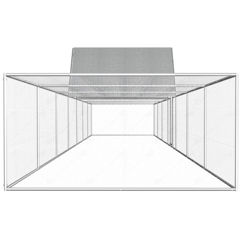 Woliera dla kur, 14 x 2 x 2 m, galwanizowana stal Woliera dla kur, 14 x 2 x 2 m, galwanizowana stal