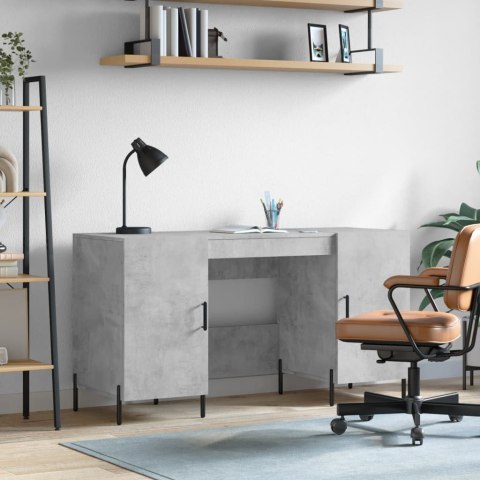 Biurko, szarość betonu, 140x50x75 cm, materiał drewnopochodny Biurko, szarość betonu, 140x50x75 cm, materiał drewnopochodny