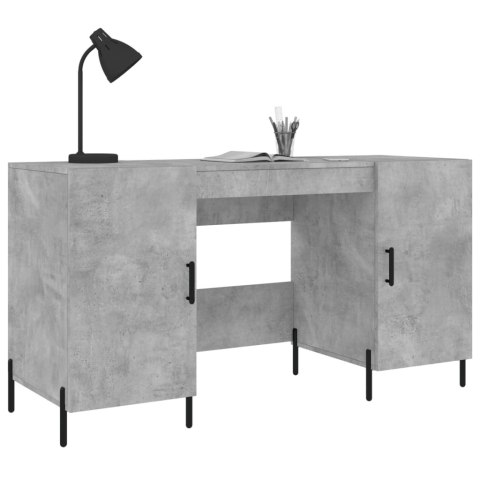 Biurko, szarość betonu, 140x50x75 cm, materiał drewnopochodny Biurko, szarość betonu, 140x50x75 cm, materiał drewnopochodny