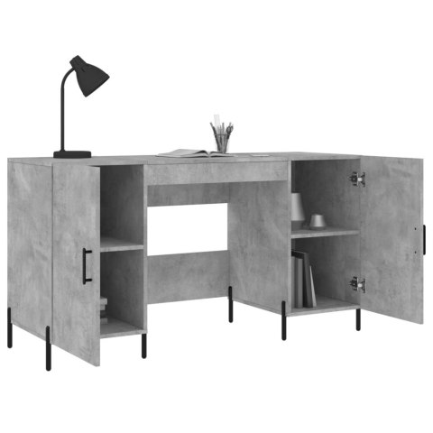 Biurko, szarość betonu, 140x50x75 cm, materiał drewnopochodny Biurko, szarość betonu, 140x50x75 cm, materiał drewnopochodny