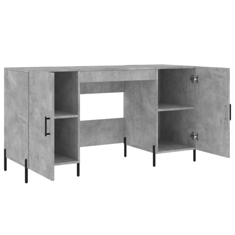 Biurko, szarość betonu, 140x50x75 cm, materiał drewnopochodny Biurko, szarość betonu, 140x50x75 cm, materiał drewnopochodny