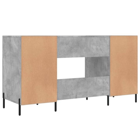 Biurko, szarość betonu, 140x50x75 cm, materiał drewnopochodny Biurko, szarość betonu, 140x50x75 cm, materiał drewnopochodny