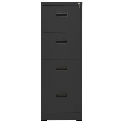 Szafka kartotekowa, antracytowa, 46x62x133 cm, stalowa Szafka kartotekowa, antracytowa, 46x62x133 cm, stalowa