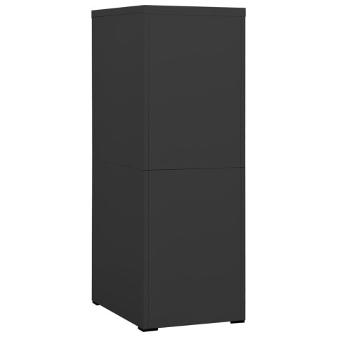 Szafka kartotekowa, antracytowa, 46x62x133 cm, stalowa Szafka kartotekowa, antracytowa, 46x62x133 cm, stalowa