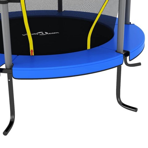 Trampolina z siatką, okrągła, 140x160 cm, niebieska Trampolina z siatką, okrągła, 140x160 cm, niebieska