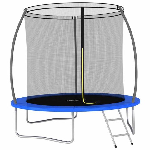 Trampolina z akcesoriami, okrągła, 244x55 cm, 100 kg Trampolina z akcesoriami, okrągła, 244x55 cm, 100 kg