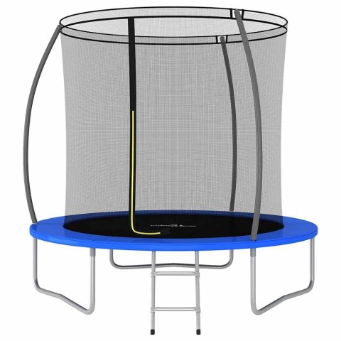 Trampolina z akcesoriami, okrągła, 244x55 cm, 100 kg Trampolina z akcesoriami, okrągła, 244x55 cm, 100 kg