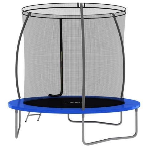 Trampolina z akcesoriami, okrągła, 244x55 cm, 100 kg Trampolina z akcesoriami, okrągła, 244x55 cm, 100 kg