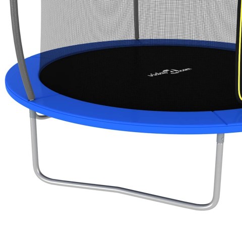 Trampolina z akcesoriami, okrągła, 244x55 cm, 100 kg Trampolina z akcesoriami, okrągła, 244x55 cm, 100 kg