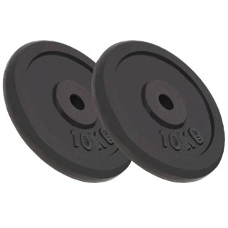  Obciążniki żeliwne, 2 sztuki, 2 x 10 kg