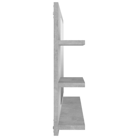 Lustro łazienkowe, szarość betonu, 90x10,5x45 cm Lustro łazienkowe, szarość betonu, 90x10,5x45 cm