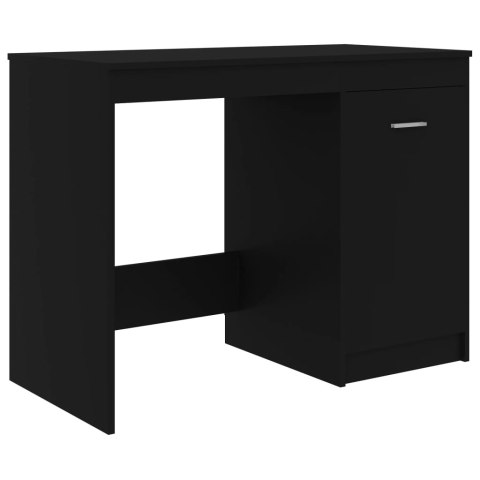 Biurko, czarne, 140x50x76 cm, materiał drewnopochodny Biurko, czarne, 140x50x76 cm, materiał drewnopochodny