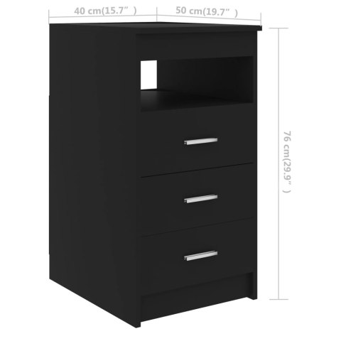 Biurko, czarne, 140x50x76 cm, materiał drewnopochodny Biurko, czarne, 140x50x76 cm, materiał drewnopochodny
