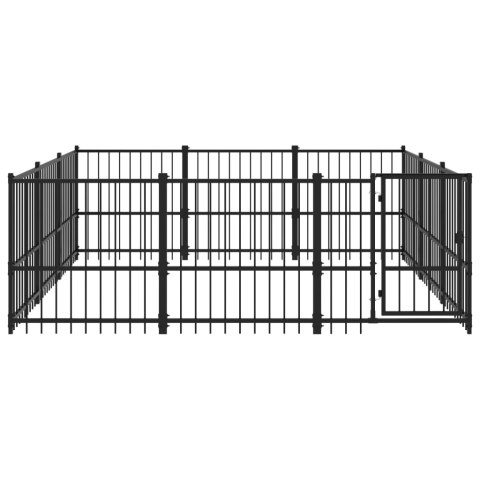 Kojec zewnętrzny dla psa, stalowy, 8,47 m² Kojec zewnętrzny dla psa, stalowy, 8,47 m²
