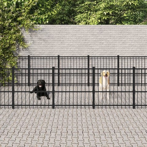 Kojec zewnętrzny dla psa, stalowy, 28,23 m² Kojec zewnętrzny dla psa, stalowy, 28,23 m²