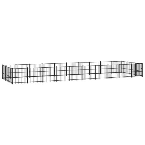 Kojec zewnętrzny dla psa, stalowy, 28,23 m² Kojec zewnętrzny dla psa, stalowy, 28,23 m²