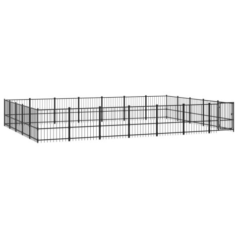 Kojec zewnętrzny dla psa, stalowy, 32,93 m² Kojec zewnętrzny dla psa, stalowy, 32,93 m²